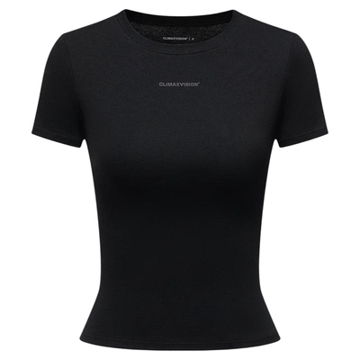 CLIMAX VISION【高弹塑形】立体剪裁沙漏腰正肩显瘦基础短袖T恤女