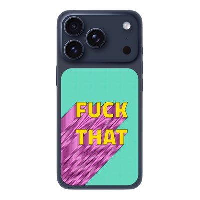 SkinAT适用苹果手机背部趣味文字手机保护膜 iPHone 17 Pro/17 Pro Max创意潮酷手机外壳局部贴膜 潮牌文字贴