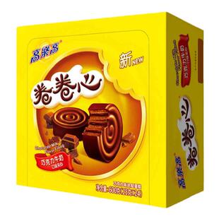 高乐高卷卷心600g牛奶巧克力味早餐西式糕点蛋糕点心办公室零食