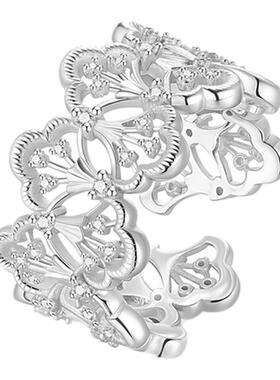 【生日礼物】周大生月光蕾丝戒指