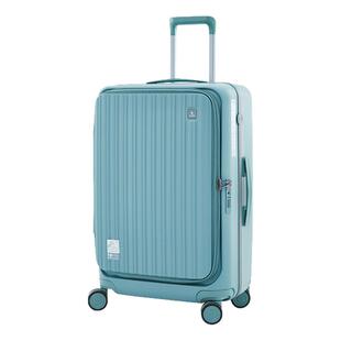 CROWN/皇冠铝框拉链行李箱25寸大容量出国旅行商务拉杆箱皮箱28寸