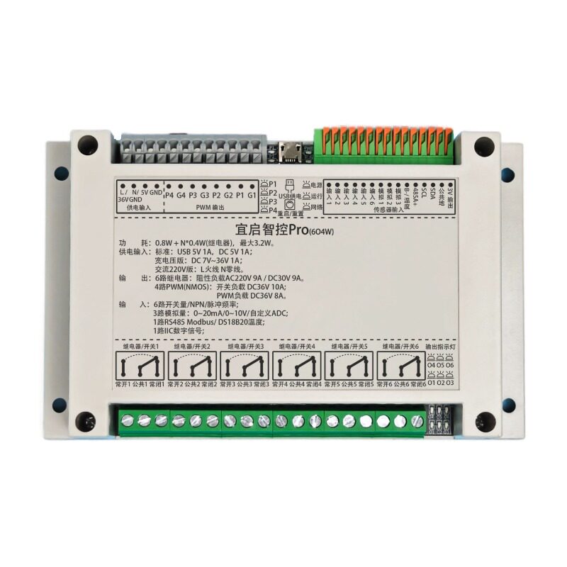 宜启智控PRO物联网dtu网关4G远程WIFI自动化Mqtt可编程控制器PLC