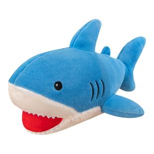 大嘴鲨鱼抱枕玩偶男女睡枕夹腿床上长条趴枕靠垫布娃毛绒玩具生日