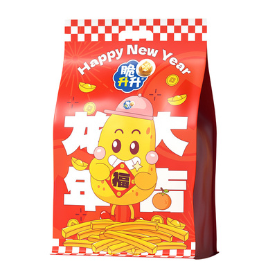 脆升升香脆薯条新年零食大礼包