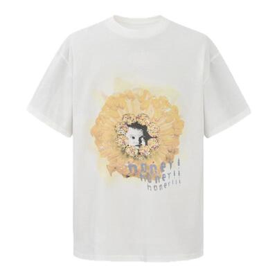 BIRTH OF ROYAL CHILD.BORC 蜜蜂印花TEE短袖男复古水洗做旧T恤