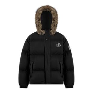 404MOB高充绒90白鸭绒座山雕羽绒服男女款加厚保暖面包服毛领外套