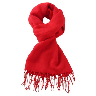 红梅赞红色围巾舞蹈道具纯棉带穗大红围巾古典舞跳舞演出专用道具