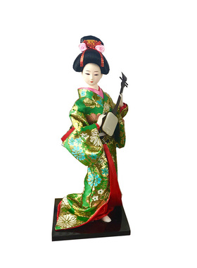 日本人偶人形艺妓摆件餐厅日式