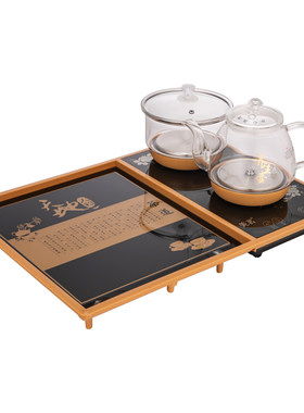 全自动底部上水壶镶嵌入式茶盘