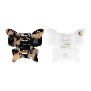 rose&luxury高级感蝴蝶醋酸板材抓夹半发夹后脑勺鲨鱼夹发饰头饰