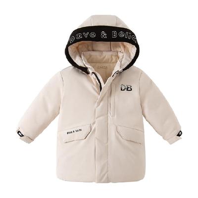 戴维贝拉男童白鸭绒加厚羽绒服