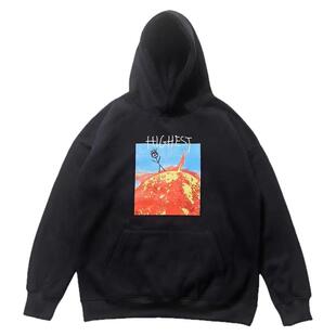 美式高街Travis Scott火柴人发泡字母印花帽衫个性嘻哈连帽卫衣潮