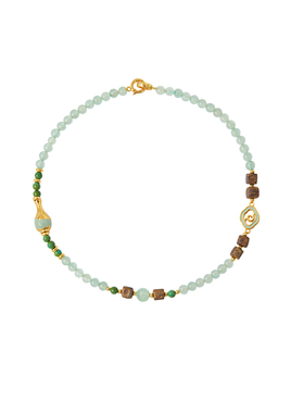 HERBE合璧 [新品推荐] 瓶步青云春瓶多宝双层手串 东陵玉沉香绿松