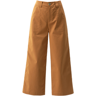 冰瓷棉阔腿裤女2026夏季薄款女裤高腰休闲工装裤宽松九分直筒裤子