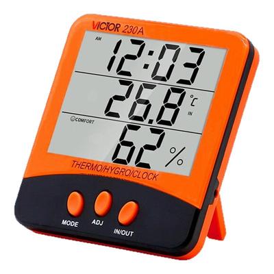 【厂家直营】胜利室内家用温湿度计电子钟VC230A干湿温度表大棚用