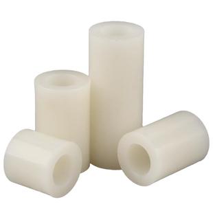 绝缘隔离柱塑料圆柱空心直通柱支撑间隔柱垫高柱ABS垫圈尼龙套管