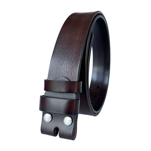 皮带男款真皮不带头针扣休闲头层牛皮无头打孔腰带无头配件无扣款