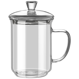 高硼硅玻璃杯男士水杯办公室高档杯子大容量茶杯男款杯个人泡茶杯