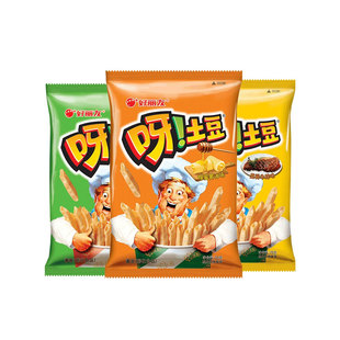 好丽友呀土豆薯条70g*8袋办公室好吃的解馋小零食休闲食品大礼包