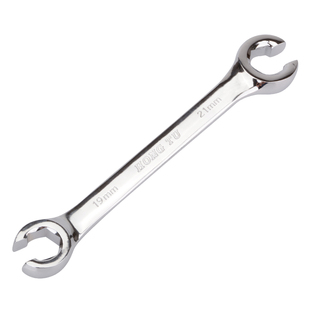 宏图双头六角开口油管扳手刹车油管拆卸专用叉口呆扳子工具6-27mm