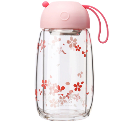 opus女士热水便携网红双层玻璃杯