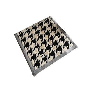 藤编椅子垫加厚新中式红木实木椅子毛绒坐垫椅垫茶座椅垫防滑坐垫