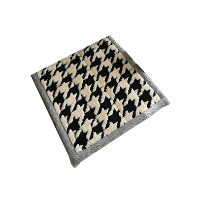 藤编椅子垫加厚新中式红木实木椅子毛绒坐垫椅垫茶座椅垫防滑坐垫