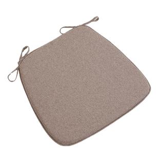 坐垫马蹄形餐椅垫中式简约素色加厚可拆洗防滑棉麻家用餐桌椅子垫