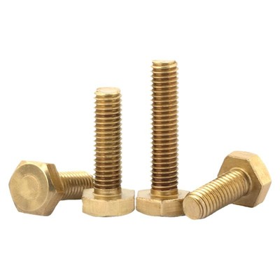 【厂家批发】黄铜外六角螺丝