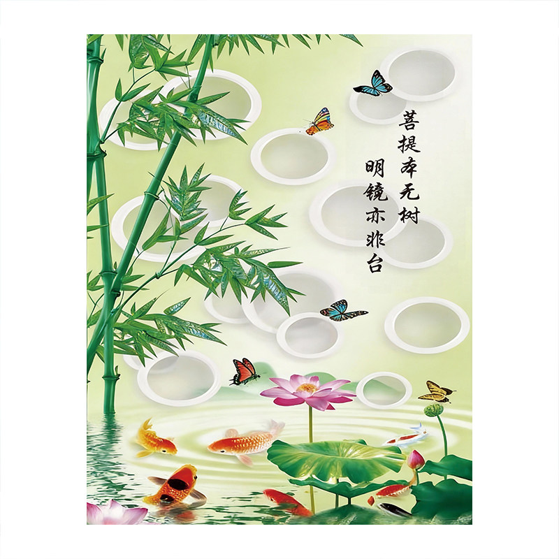 中式加厚防水免打孔隔断浴帘