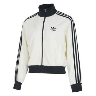 阿迪达斯三叶草女子华夫格运动休闲简约时尚上衣立领针织夹克外套