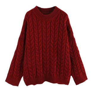 宽松慵懒彩虹条纹针织衫秋季破洞大码毛衣女装中长款薄款上衣早秋