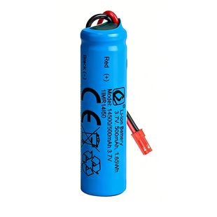 14500锂电池500毫安带JST插口红头3.7v电动连发软弹抢玩具充电线