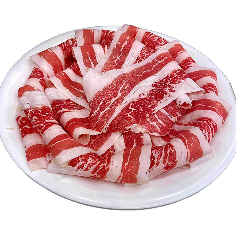 澳洲进口安格斯肥牛片原切谷饲M牛肉卷/片