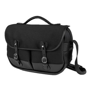 Billingham/白金汉包Mini Eventer斜挎包单肩包原装真皮黑色尼龙黑色边节日礼物生日送礼英国进口纯手工制作