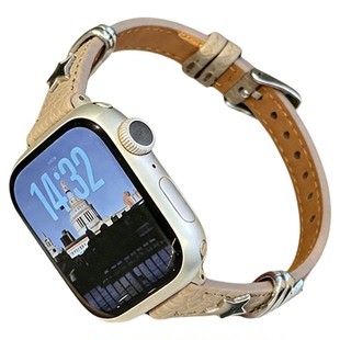 新品适用华为fit4手表表带fit3智能猫耳系列WATCH FIT4Pro翻毛皮质运动腕表fit一二代男女款JY秋冬季高级感