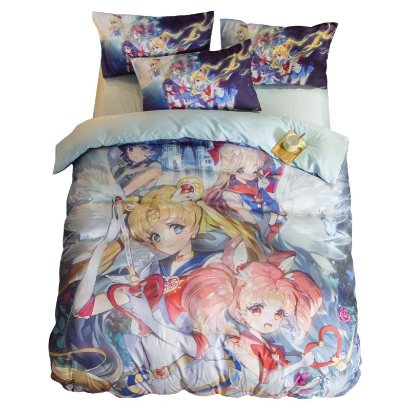 卡通动漫日系美少女战士寝室枕套