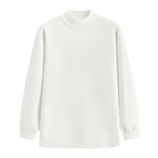 【半高领太阳绒】红豆毛衣男款冬季新款加绒保暖针织衫打底衫