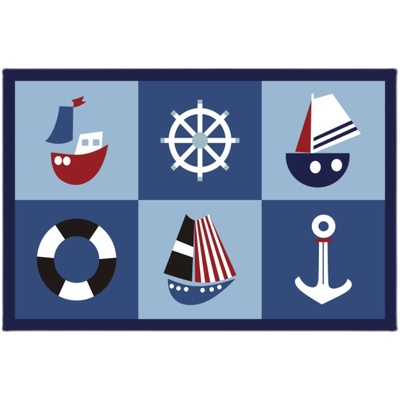 儿童房卡通风防滑益智可定制地垫