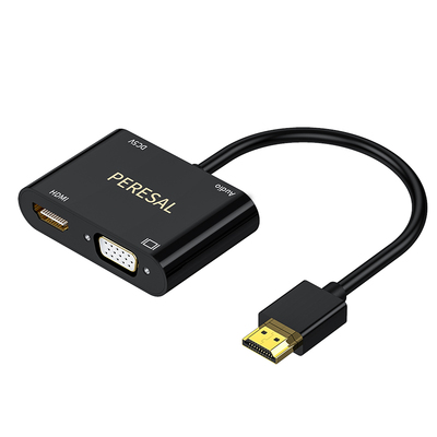 micro hdmi转vga转接头线索尼相机平板联想笔记本连接显示器电视