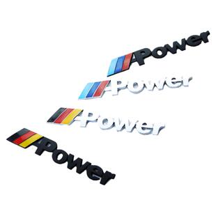 适用于宝马新能源i1/i3/i5系改装MPower立体3D金属车标尾箱车贴