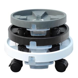 环保PP树脂加厚大承重带抽屉移动托盘园艺用品接水托盘万向轮花托