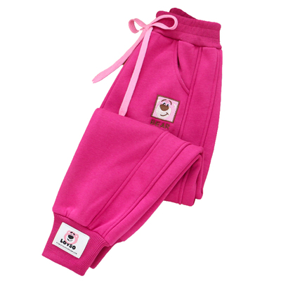 女童冬季纯棉加绒运动裤长裤加厚