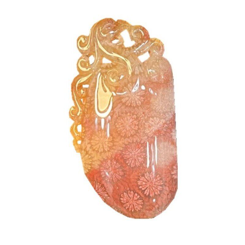 红太阳珊瑚玉天然宝石素牌直播间