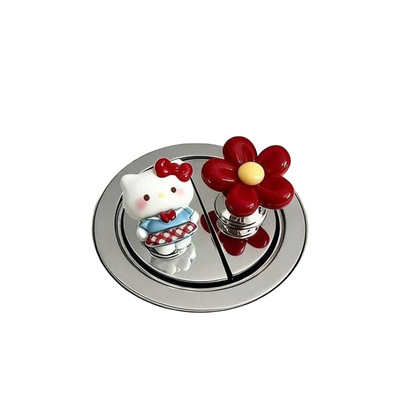 新款可爱猫马桶按键省力辅助贴