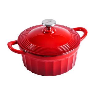 sironi珐琅锅铸铁锅隔水砂锅炖锅家用燃气炖盅汤锅焖锅电磁炉煮锅