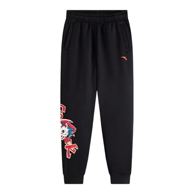 安踏儿童男童裤子加绒保暖运动裤