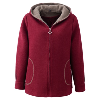 中老年女装加大码秋冬装毛呢外套