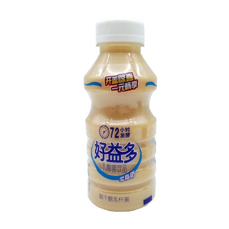 特价好益多发酵型原味乳酸菌饮品零脂肪益生元诗词乳饮料340ml