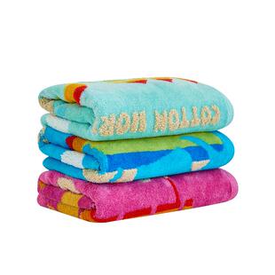 棉田纯棉毛巾家用吸水洗脸面巾学生可爱卡通纯棉割绒提花无捻柔软